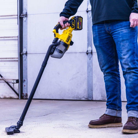 DEWALT 20V MAX Cordless Handheld Dry Vacuum DCV501HB with HEPA filtration and LED light for jobsite cleanup bare tool