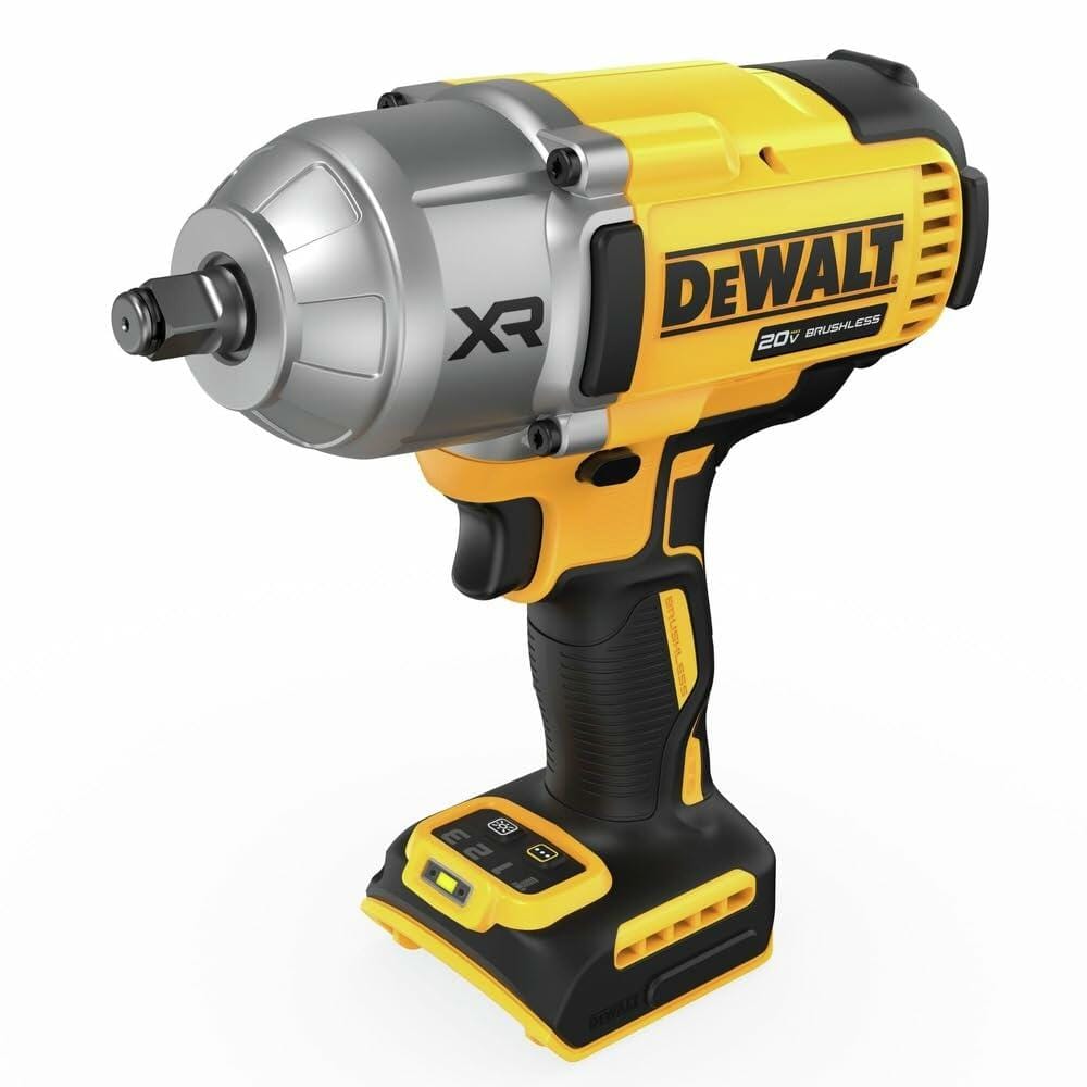 DeWalt 20V MAX XR 1/2 in. High Torque Cordless Impact Wrench with Hog Ring Anvil Brushless Motor Tool Only