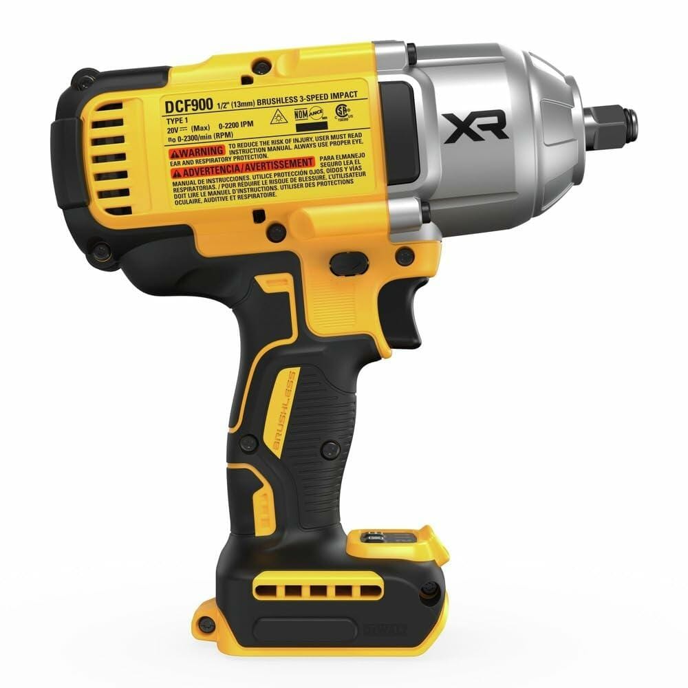 DeWalt 20V MAX XR 1/2 in. High Torque Cordless Impact Wrench with Brushless Motor and Hog Ring Anvil Tool Only