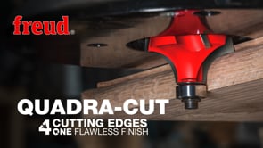 Freud Quadra Cut Router Bits promotional how to video