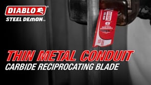 Diablo 12 TPI Thin Metal Conduit Recip Blade promotional how to video