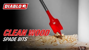 Diablo Clean Wood Spade Bits promotional video