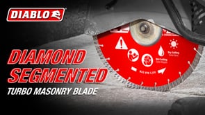 14" Diamond Segmented Turbo Masonry Cut-Off Blade promotional how to video
