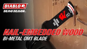 Diablo Bi-Metal OMT Blades for Nail-Embedded Wood promotional video