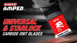 Diablo Carbide Oscillating Blades - Universal and Starlock Interface promotional video