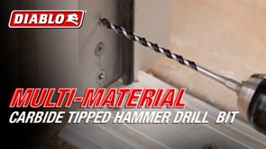 Diablo Multi-Material Carbide Tipped Hammer Drill Bit promotional how to video