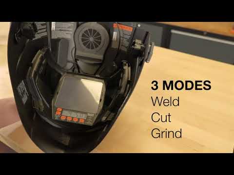 How To Use the LCD Control Panel for the Panoramic Welding Helmet (60141) promotional how to video