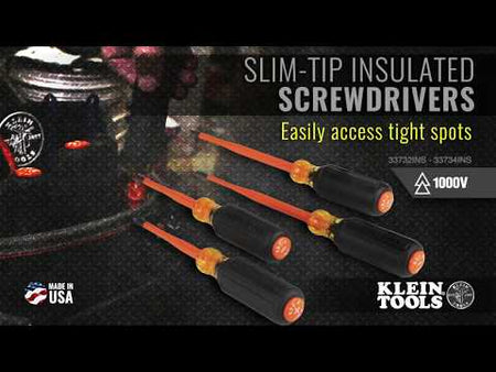 Slim-Tip 1000V Insulated Screwdrivers, 4-Piece and 2-Piece Sets promotional video