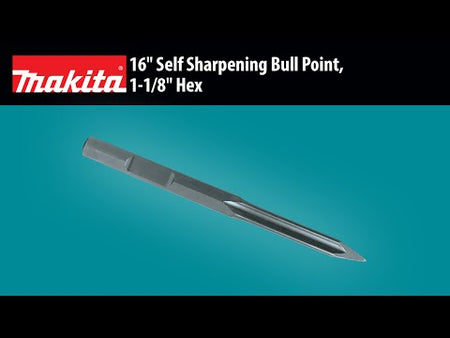 MAKITA 16" Self Sharpening Bull Point, 1-1/8" Hex (B-45559) promotional video