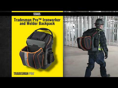 Tradesman Pro™ Ironworker and Welder Backpack (55665) promotional how to video