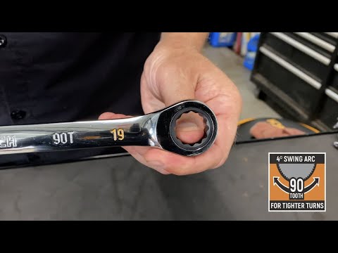 GEARWRENCH 90T Ratcheting Wrenches Product Detail promotional how to video