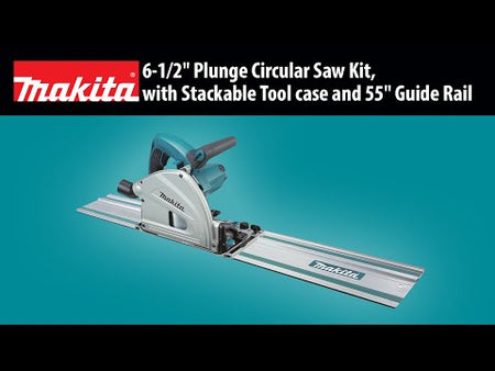 MAKITA 6-1/2" Plunge Circular Saw, w/ tool case (SP6000J) promotional video