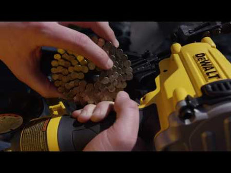 DEWALT DW45RN Pneumatic Roofing Nailer promotional how to video