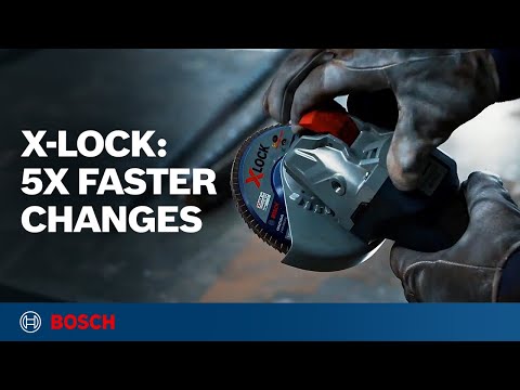 Why Pros Choose Bosch X-LOCK: Fast, Tool-Free Grinder Wheel Changes | Bosch USA promotional how to video