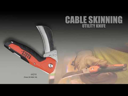 Cable Skinning Utility Knife promotional how to video