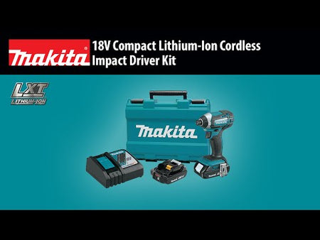 MAKITA 18V Compact Impact Driver Kit promotional video