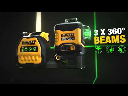 DEWALT® 20V MAX* 3 x 360 Green Laser promotional video