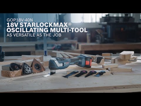 Bosch GOP18V-40: 18V Brushless StarlockMax® Oscillating Tool promotional how to video