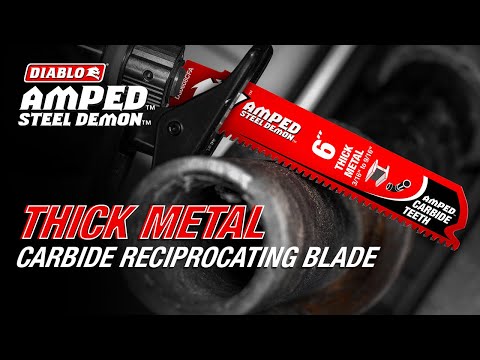 Diablo’s Thick Metal Carbide Reciprocating Blade promotional video