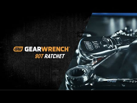 GEARWRENCH® 90T Ratchets - 4 degree ratcheting promotional how to video
