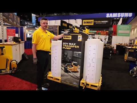 Introducing the DCE050 20V MAX* Transfer Pump promotional video