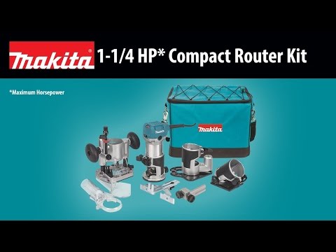 MAKITA 1-1/4 HP* Compact Router Kit (RT0701CX3) promotional how to video