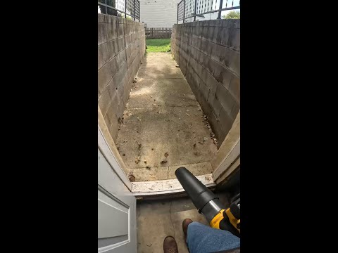 DEWALT 60V MAX FLEXVOLT Brushless Cordless Backpack Blower in action promotional video