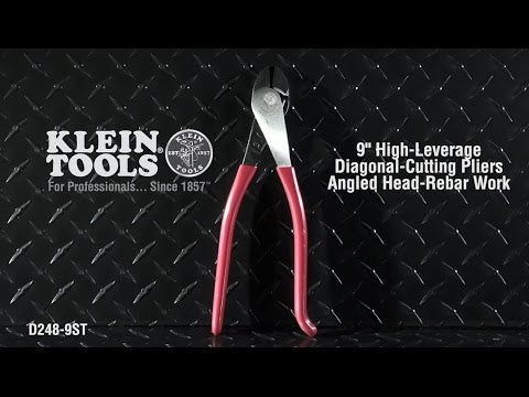 High-Leverage Diagonal-Cutting Pliers – Angled Head – Rebar Work promotional video