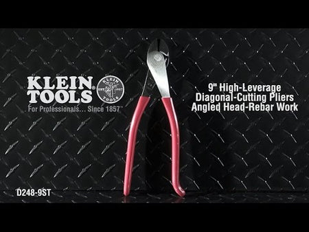 High-Leverage Diagonal-Cutting Pliers – Angled Head – Rebar Work promotional video