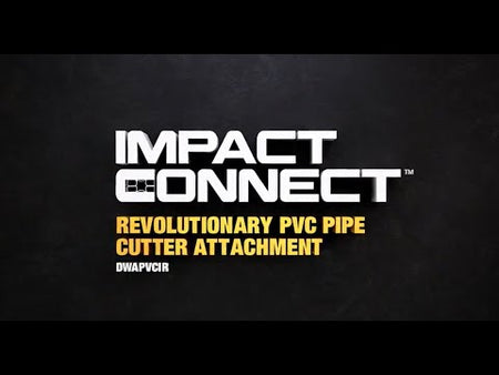 DEWALT® IMPACT CONNECT™ - Introducing the PVC/PEX Pipe Cutter Attachment promotional how to video