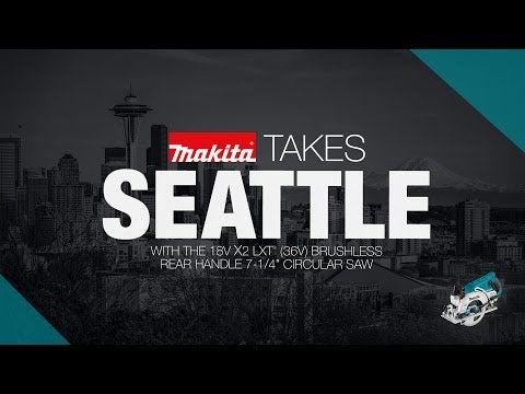 MAKITA 18V X2 LXT® (36V) BL™ Rear Handle 7-1/4” Circular Saw Kit (XSR01PT, XSR01Z) promotional how to video