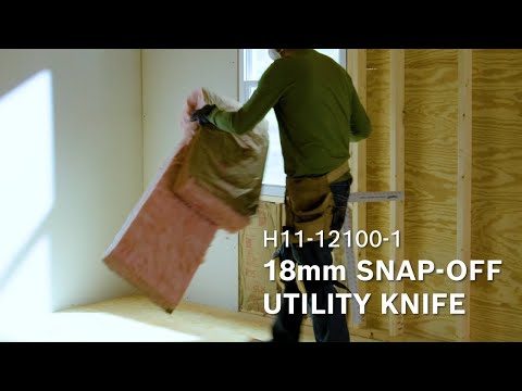 Bosch H11-12100-1: 18mm Snap-Off Utility Knife promotional video