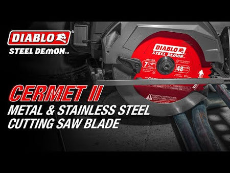 Diablo Steel Demon Cermet II Metal Cutting Saw Blade promotional video