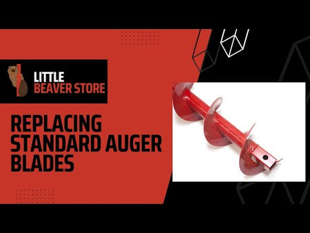 How To Replace or Repair Standard Auger Blades | Little Beaver Auger Earth Drilling Equipment video