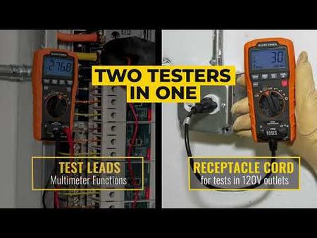 Digital Multi-Tester DMM with Receptacle Tester (ET270) promotional how to video