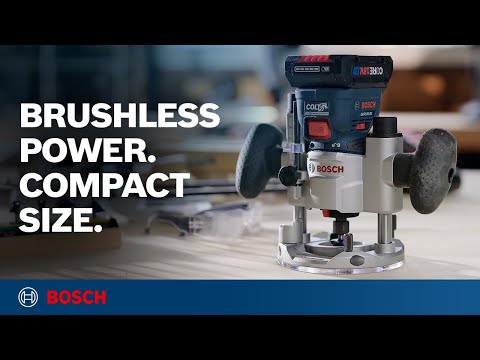 Bosch GKF18V-25 Brushless Palm Router: Compact Power for Precision Cuts | Bosch USA promotional video