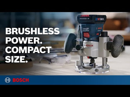 Bosch GKF18V-25 Brushless Palm Router: Compact Power for Precision Cuts | Bosch USA promotional video