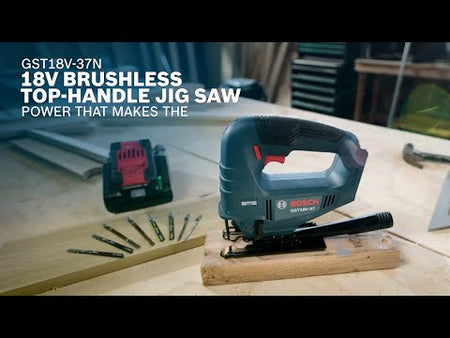 Bosch GST18V-37: 18V Brushless Top-Handle Jig Saw promotional video