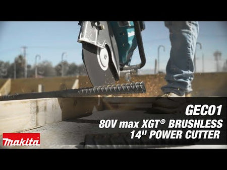 Makita 80V max (40V max X2) XGT® Brushless 14" Power Cutter (GEC01) promotional video