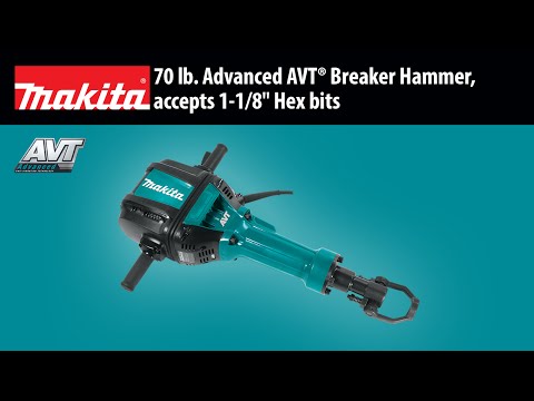 MAKITA 70 lb breaker hammer promotional how to video