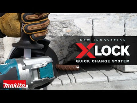 MAKITA X-LOCK ANGLE GRINDERS (XAG25, XAG26, GA4570) promotional video