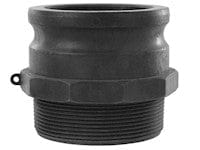 SealFast Polypropylene Type F Male Adapter with Male NPT threaded end Cam and Groove Coupling fitting