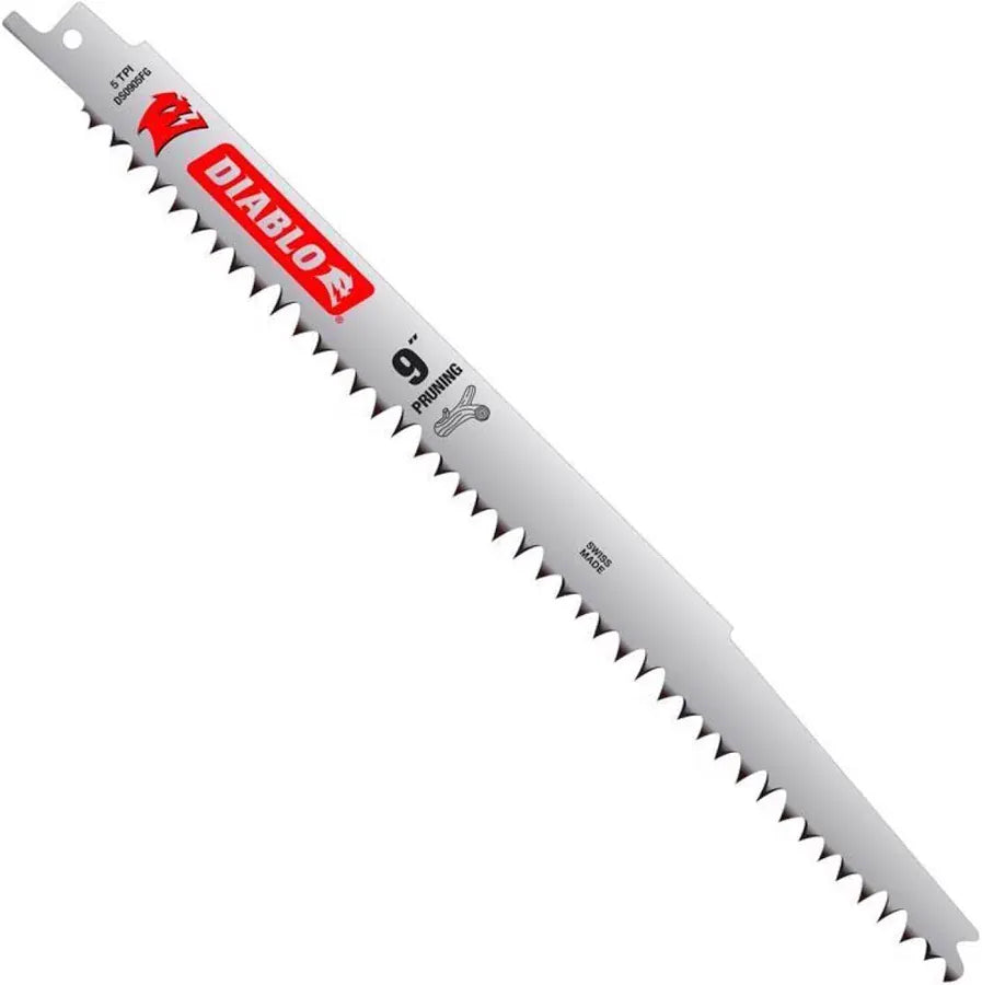 Saw blade with Diablo branding on a white background