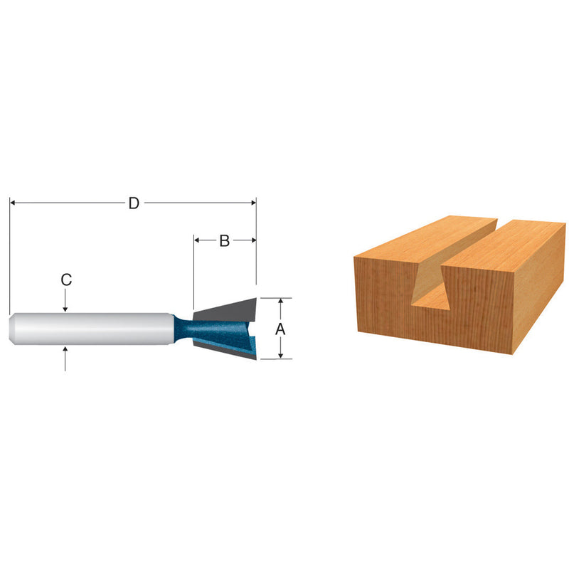 Load image into Gallery viewer, Bosch 1/2&quot; Carbide-Tipped Dovetail Bit
