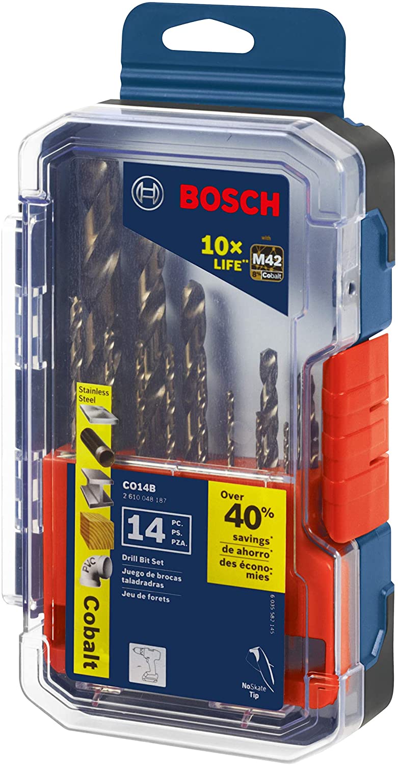 Load image into Gallery viewer, Bosch 14 Pc. Cobalt M42 Drill Bit Set
