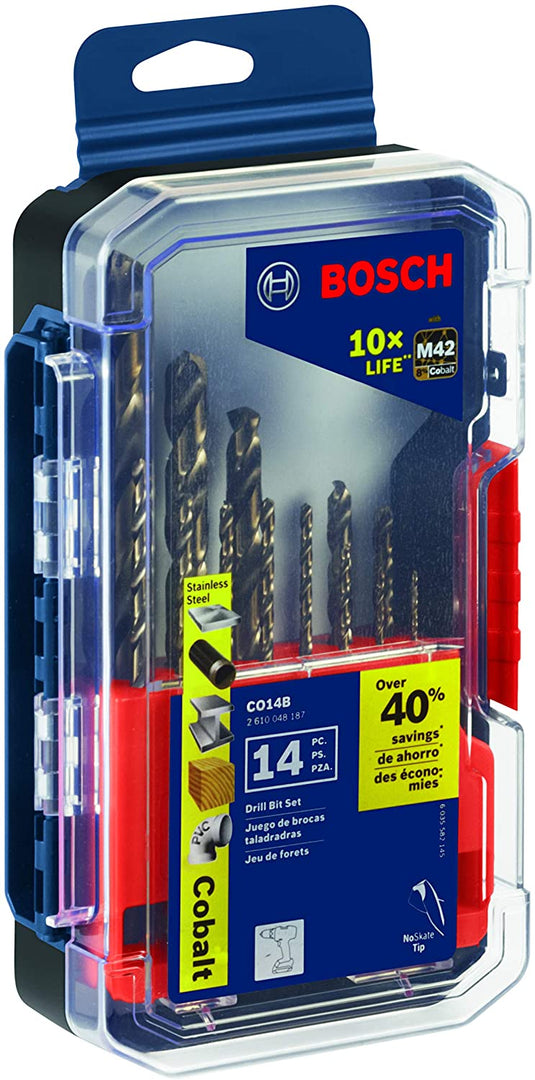 Bosch 14 Pc. Cobalt M42 Drill Bit Set