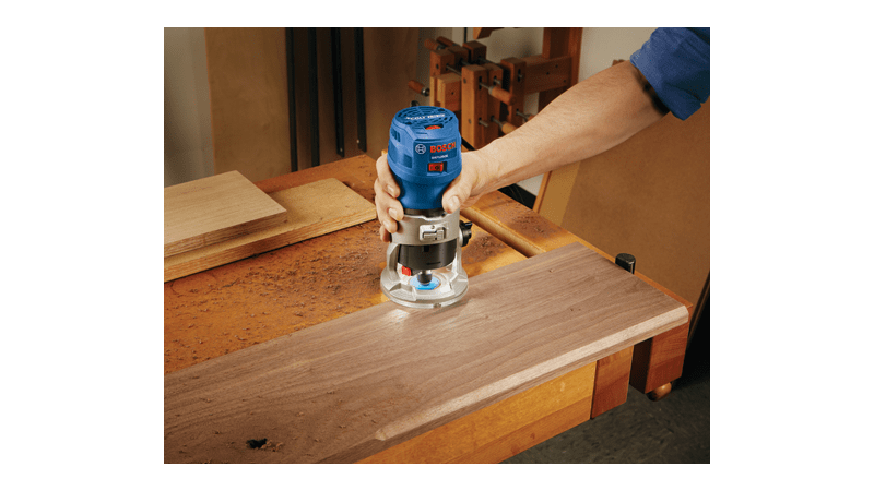 Additional image of palm router in use 