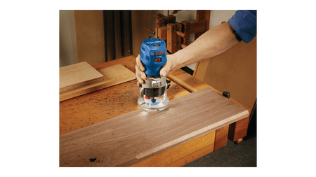 Additional image of palm router in use 