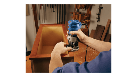 Additional image of palm router in use 