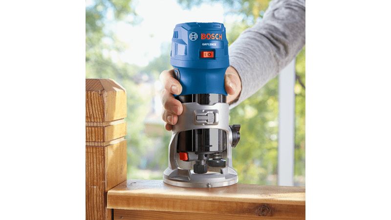 Additional image of palm router in use 